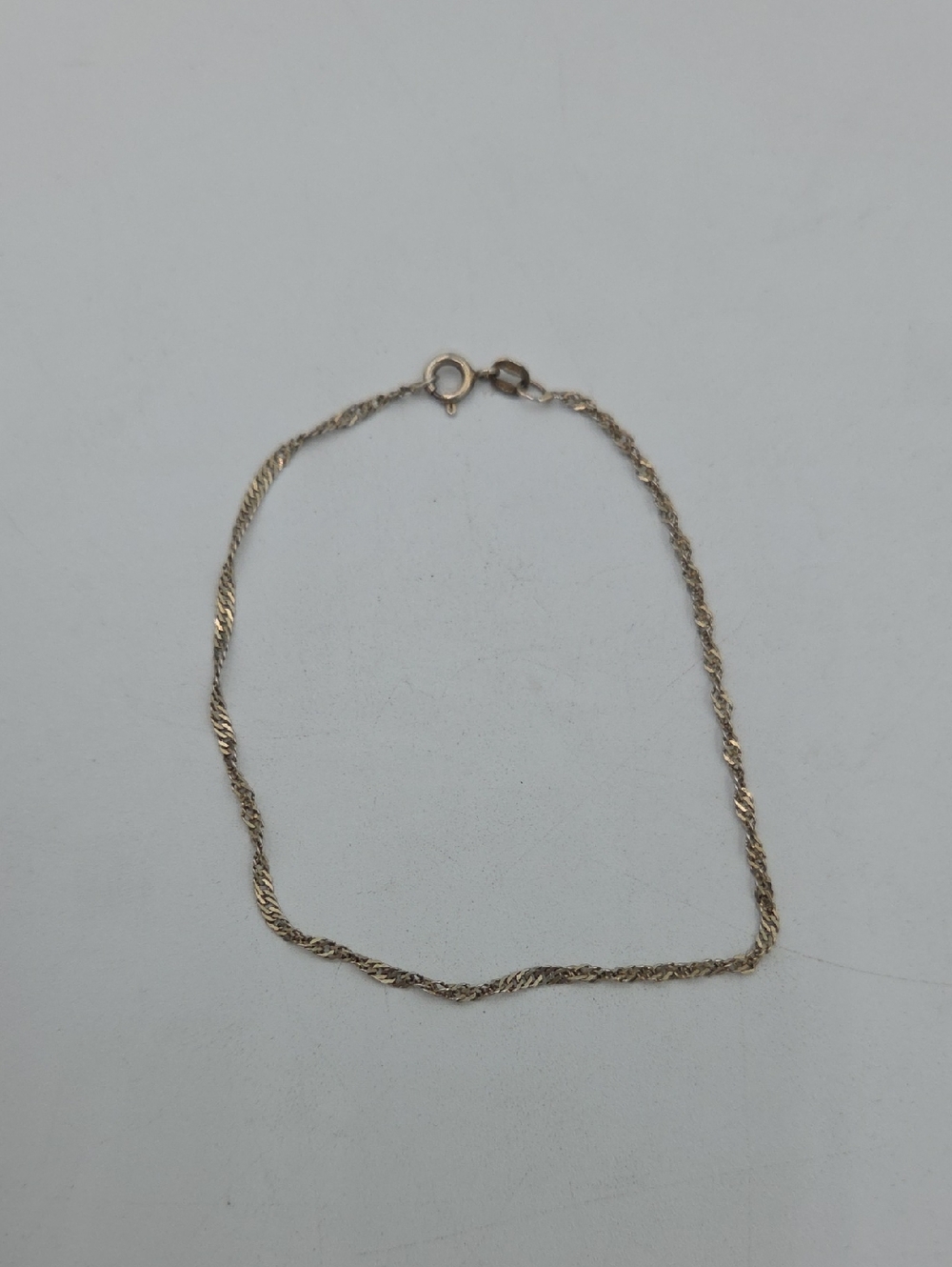Sterling Silver Rope Chain Bracelet